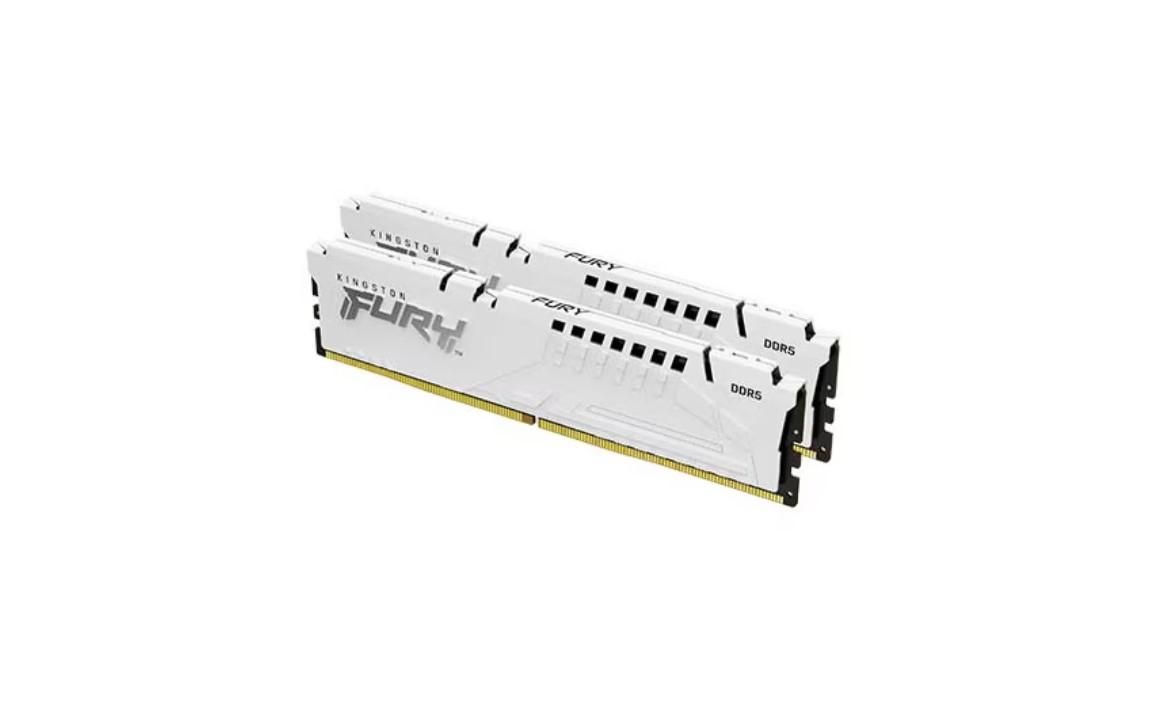 Memorie RAM Kingston, DIMM, DDR5, 64GB, 5600MHz, CL40, 1.35V, FURY Beast White, Kit of 2_1