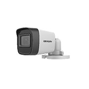 Camera de supraveghere Hikvision MINI BULLET DS-2CE16H0T-ITPFS 3.6mm fixed focal lens, Smart IR, up to 25 m IR distance, Audio over coaxial cable, built-in mic,4 in 1 video output (switchable TVI/AHD/CVI/CVBS), IP67, Material:Plastic,Dimension:58 mm × 61 mm × 158.6 mm, Weight 160 Operating