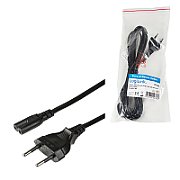 CABLU alimentare LOGILINK casetefon, 3m, intrare Euro plug, iesire C7, 10A, testat VDE, black, 