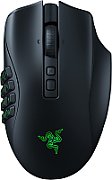 Mouse Razer Naga V2 PRO  Connectivity       Razer HyperSpeed Wireless (2.4GHz)     Bluetooth     Wired – Speedflex Cable USB Type C  Battery Life       Up to 150 hours (on HyperSpeed Wireless)     Up to 300 hours (on Bluetooth)  RGB Lighting  Razer Chroma RGB (Logo, and 12 button side plate) Sensor