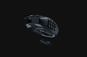Mouse Razer Naga V2 PRO  Connectivity       Razer HyperSpeed Wireless (2.4GHz)     Bluetooth     Wired – Speedflex Cable USB Type C  Battery Life       Up to 150 hours (on HyperSpeed Wireless)     Up to 300 hours (on Bluetooth)  RGB Lighting  Razer Chroma RGB (Logo, and 12 button side plate) Sensor