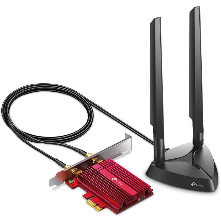 Adaptor wireless TP-Link, ARCHER TXE75E, AX5400, 2 x antene externe Dual-Band 5Ghz, 2.4 Ghz, PCI-E WI-FI 6E dimensiuni: 120.8 × 78.5 × 20.9 mm, Bluetooth 5.2._1