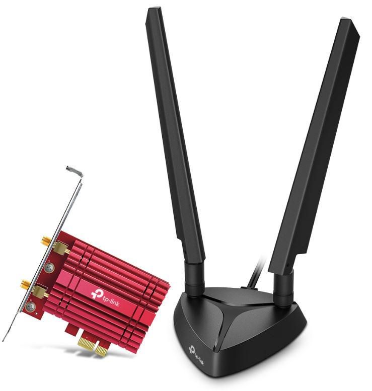 Adaptor wireless TP-Link, ARCHER TXE75E, AX5400, 2 x antene externe Dual-Band 5Ghz, 2.4 Ghz, PCI-E WI-FI 6E dimensiuni: 120.8 × 78.5 × 20.9 mm, Bluetooth 5.2._2