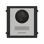 Post videointerfon de exterior pentru blocuri Hikvision DS-KD8003-IME1 (B)NS  2MP HD Camera, Fish eye, IR Supplement, RAM 256 MB,2 lock relays, 4-ch alarm input,Wired network 10/100 Mbps self-adaptive Ethernet, Network interface 1 RJ45, 12 VDC Power Input, Working temperature -40° C to 60° C, IP65_2