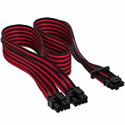 Cablu premium 12+4pin, PCIe Gen 5, 12VHPWR, 600W, Type 4, fire invelite individual, Rosu/Negru_1