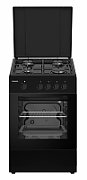 ARAGAZ GAZ HEINNER HFSC-SME50BK, 50X50CM, 4 ARZATOARE, SUPORT EMAIL, CAPAC METALIC, DISPOZITIV DE SIGURANTA PLITA SI CUPTOR, USA CUPTOR CU GEAM DUBLU, DUZE GPL INCLUSE, TAVA SI GRATAR CROMAT, CULOARE: NEGRU