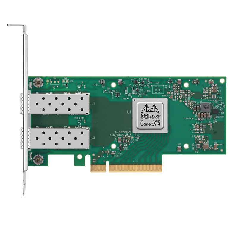 NVIDIA ConnectX-5 EN NIC 2x 25GbE DP QSFP28 dual-port, PCIe3.0 x8, tall bracket, ROHS R6_1