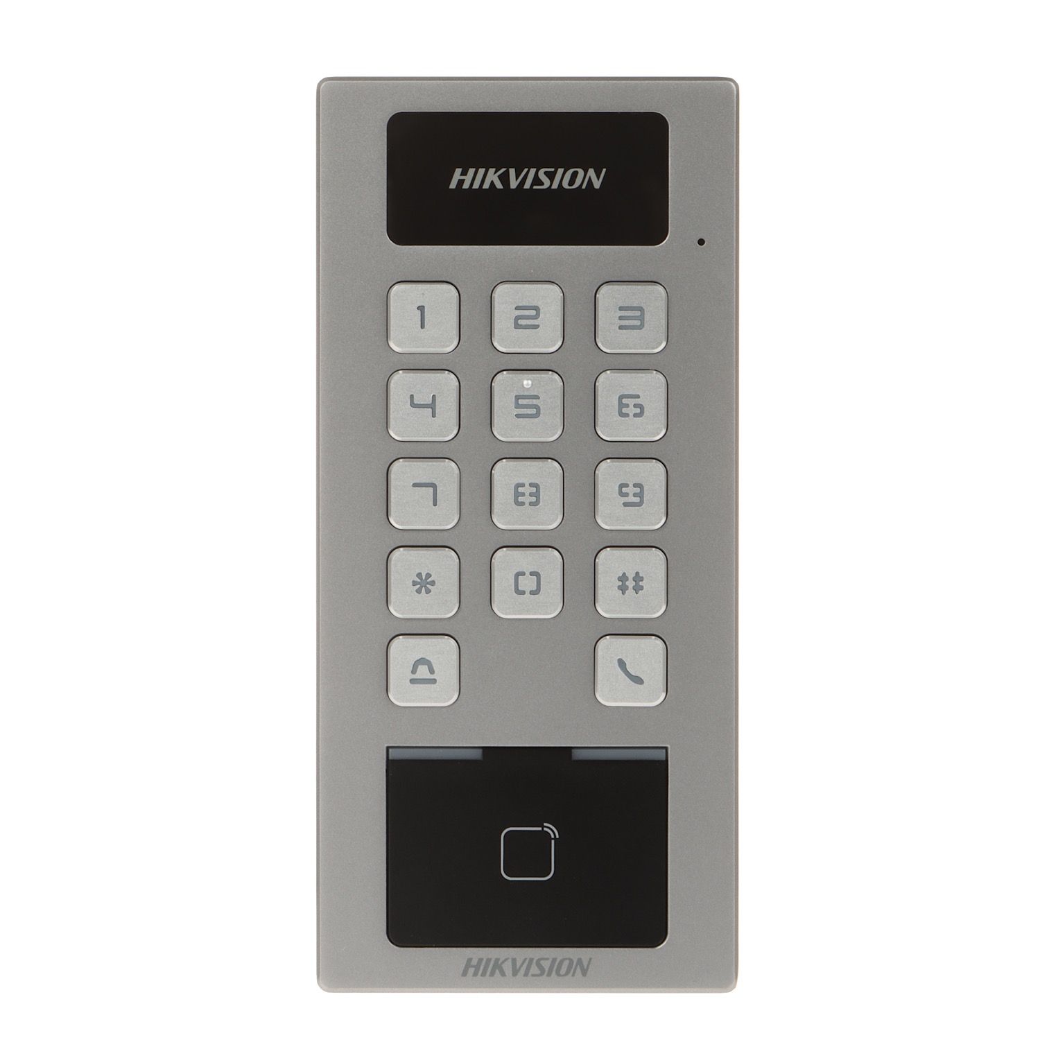 Terminal Access Control DS-K1T502DBWX Supports up to 256 GB SD card memory,IP65 & IK09 protections, as well as increased stability with zinc alloy materials,Card Capacity:100,000; Event Capacity:300,000;Card Type M1 card;DESfire card, Working Temperature:-40 °C ~ +70 °C,_2