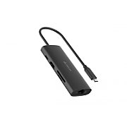 DOCKING Station A4tech universal, 8-in-1, conectare PC USB Type C, USB-C x 2, USB-A 3.0 x 1, USB-A 2.0 x 1, porturi video HDMI x 1 4K@30Hz,  LAN Gigabit, slot SD, PD  100 W, cablu 0.20m, gri,  DST-80C-GR  (timbru verde 0.18 lei)
