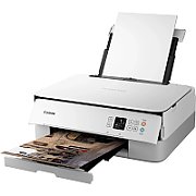 Multifunctional inkjet color Canon Pixma TS5351AWH White, dimensiune A4 (Printare, Copiere, Scanare), viteza 13ipm alb-negru, 6.8ipm color, rezolutie 4800x1200 dpi, alimentare hartie 100 coli, imprimare fara margini, scanner cu suport plat CIS, rezolutie scanare 1200 x 2400 dpi, viteza scanare A4 20_2