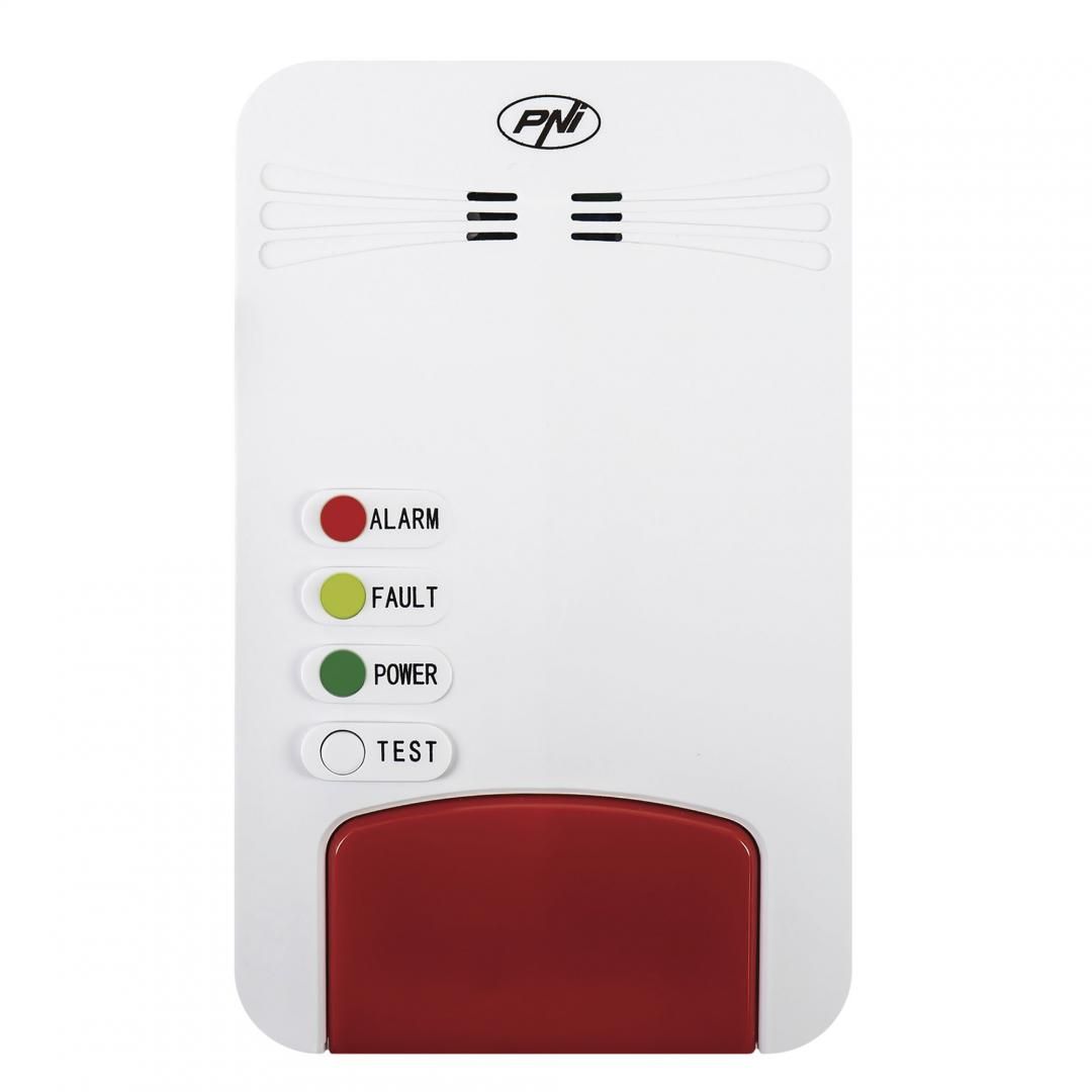 Kit senzor gaz inteligent si electrovalva PNI Safe House Smart Gas 300 WiFi cu alertare sonora, aplicatie de mobil Tuya Smart, integrare in scenarii si automatizari smart cu alte produse compatibile Tuya_1