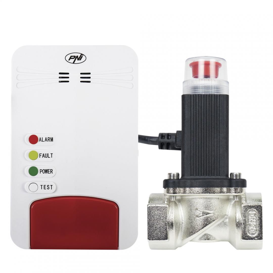 Kit senzor gaz inteligent si electrovalva PNI Safe House Smart Gas 300 WiFi cu alertare sonora, aplicatie de mobil Tuya Smart, integrare in scenarii si automatizari smart cu alte produse compatibile Tuya_7