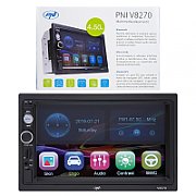 Navigatie multimedia PNI V8270 2 DIN cu GPS MP5, touch screen 7 inch, radio FM, Bluetooth, Mirror Link, AUX, USB, microSD, Culoare: negru, 7