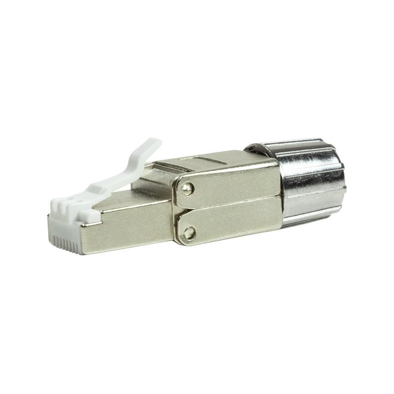 CUPLA RJ-45 LOGILINK pt. cablu UTP, FTP, Cat6a, RJ-45 (M) x 2, metalica, tip punch down,  MP0041