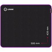 Lorgar Main 315, Gaming mouse pad, High-speed surface, Purple anti-slip rubber base, size: 500mm x 420mm x 3mm, weight 0.39kg_2