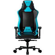 LORGAR Base 311, Gaming chair, PU eco-leather, 1.8 mm metal frame, multiblock mechanism, 4D armrests, 5 Star aluminium base, Class-4 gas lift, 75mm PU casters, Black + blue_2