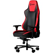 LORGAR Base 311, Gaming chair, PU eco-leather, 1.8 mm metal frame, multiblock mechanism, 4D armrests, 5 Star aluminium base, Class-4 gas lift, 75mm PU casters, Black + red_2