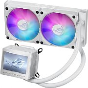 CPU COOLER ASUS ROG RYUJIN III 240 ARGB WHITE  Water Block Water block dimention: 89 x 91 x 101 mm Block Material (CPU Plate): Copper Embedded FAN: YES - Speed: 5100 RPM +/- 10% - Air Pressure: 5.53 mmH2O - Air Flow: 21.08 CFM Pump Pump Solution: 8th gen Asetek pump Motor Speed: 800 - 3600 +/- 10%_1