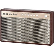 Boxa portabila AKAI, retro, 20 W RMS, Bluetooth, bej, 