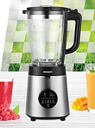 Blender de masa Heinner Bette Noir HBL-D1400SS, panou de comanda tactil, capacitate vas de sticla: 1,75 L, control continuu al vitezei, functii multiple: smoothie, zdrobire gheata, Pulse, Autocuratare, extractie, sistem de blocare dublu, lame din otel inoxidabil, carcasa din inox, nivel de zgomot_1