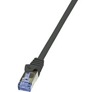 PATCH CORD S/FTP LOGILINK Cat7, LSZH, cupru, 600MHz, mufe RJ45 Cat6a, 2 m, negru, AWG26, dublu ecranat 