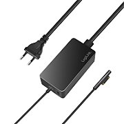 ALIMENTATOR retea 220V LOGILINK, pentru Microsoft Surface, compatibil cu Pro si Laptop/Go/Book, 65W, USB 5V/4A, 1.5m, negru, 