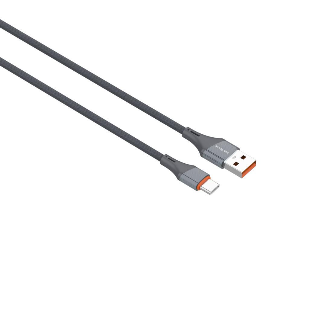 Cablu Serioux USB-A-TYPE-C 1M 30W. Lungime: 100 cm Ieșire: 30W Tip cablu: USB-A la USB-C Culoare: Gri Funcție: încărcare și sincronizare_2