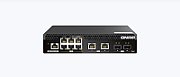 Switch QNAP M2106R CPU Marvell 98DX2528, 6 porturi 2.5Gbps, 2 porturi 10Gbps SFP+, 2 porturi 10GbE RJ45, rackmount, web-managed, garantie2 ani_1