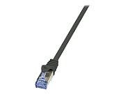 PATCH CORD S/FTP LOGILINK Cat7, LSZH, cupru, 600MHz, mufe RJ45 Cat6a, 1.5 m, negru, AWG26, dublu ecranat 