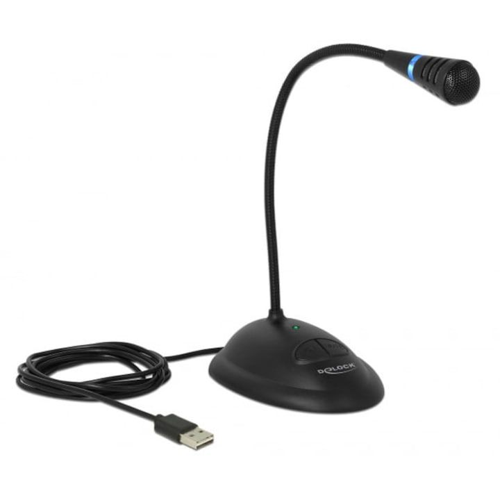 Microfon Trust GXT215 Zabi cu fir, conexiune USB, frecventa raspuns 100 Hz-10 000 Hz, sensitivitate 38 dB, negru_1