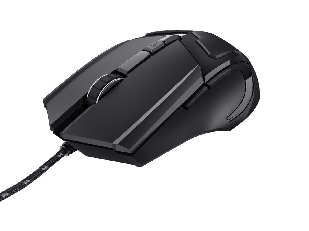 Mouse Trust Basics gaming cu fir, USB 2.0, rezolutie maxima 4800 DPI 6 butoane, negru_4