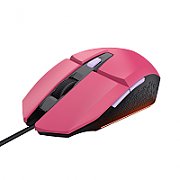 Mouse Trust GXT110W Felox cu fir, interfata USB 2.0, rezolutie maxima 6400 DPI, 6 butoane, roz_1