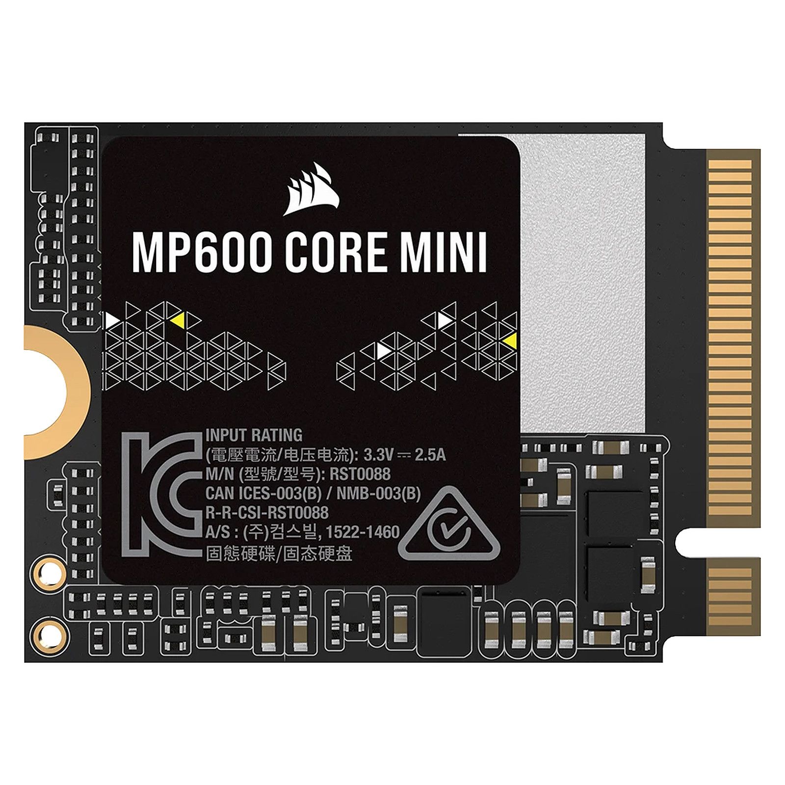 SSD CORSAIR MP600 CORE MINI PCIe Gen4 x4 NVMe M.2 2230 2TB, SEQ READ 5000MB/S SEQ WRITE 3800MB/S_1