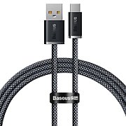 CABLU alimentare si date Baseus, Dynamic Fast Charging Data Cable pt. smartphone, USB (T) la USB Type-C (T), 100W, braided, 1m, gri,  CALD000616  (include TV 0.18lei) - 6932172607432