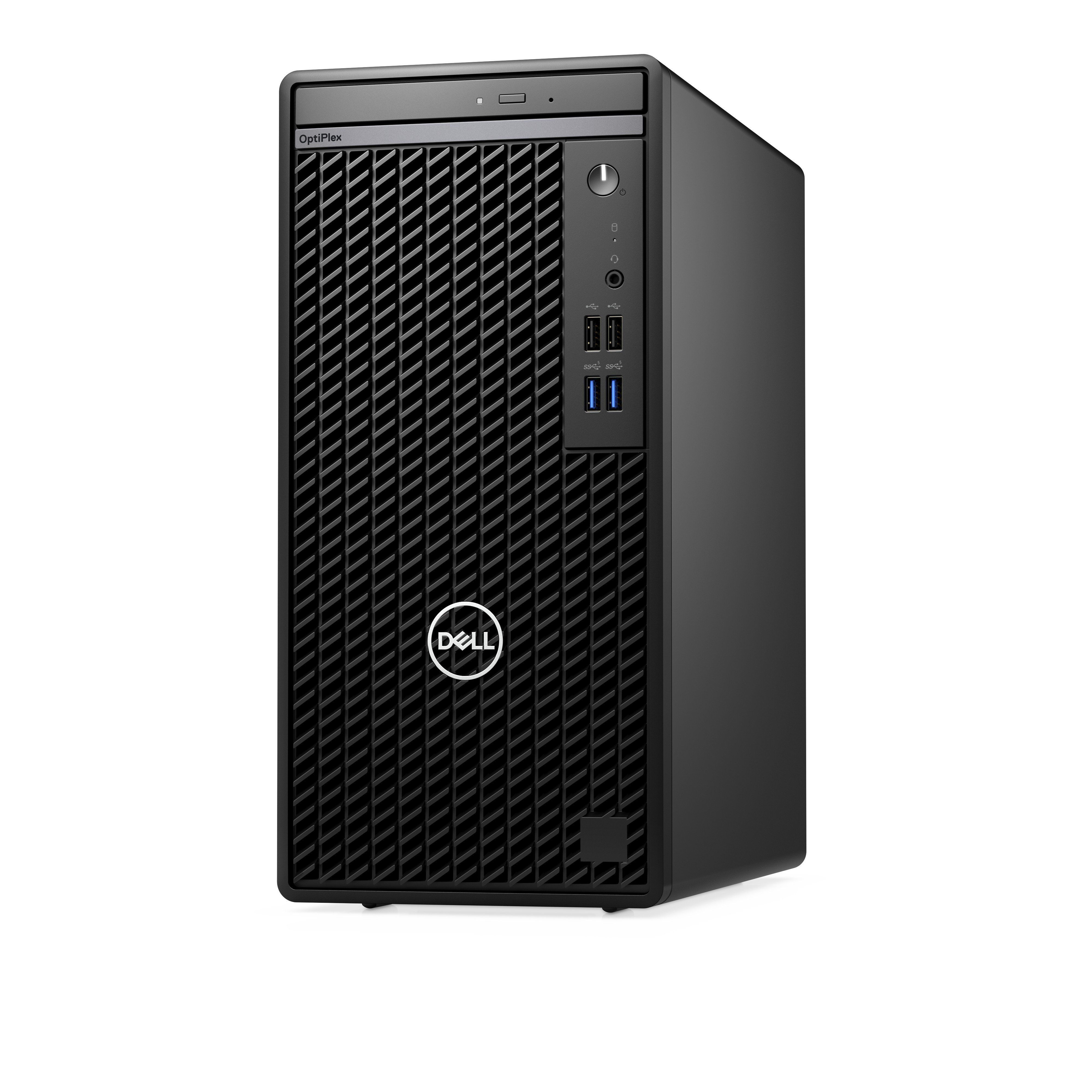 Desktop Dell OptiPlex 7010 TOWER, OptiPlex Tower with 180W Bronze Power Supply, WW, EPEAT 2018 Registered (Silver), ENERGY STAR Qualified , Trusted Platform Module (Discrete TPM Enabled), A 13th Gen i3-13100 (4 Cores/12MB/8T/3.4GHz to 4.5GHz/60W), Intel Integrated Graphics, 8GB (1x8GB) DDR4 Non-ECC_1
