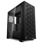 CARCASA PCCOOLER, Middle Tower, ATX, fara sursa, sticla securizata, 3 ventilatoare incluse, iluminare ARGB, negru, USB 3.2 gen 2 x 2, mic, audio, 