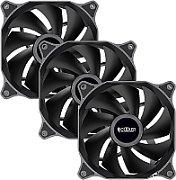 SET 3 VENTILATOARE PCCOOLER, 120mm, 1200 RPM, LED , conector 3 pin, 