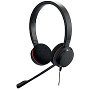 Jabra EVOLVE 20 UC Stereo USB Headband, Noise cancelling, USB connector, with mute-button and volume control on the cord, with foam ear cushion_1