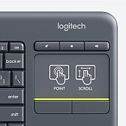 Logitech K400 Plus Tv keyboard RF Wireless QWERTZ Swiss Black_4