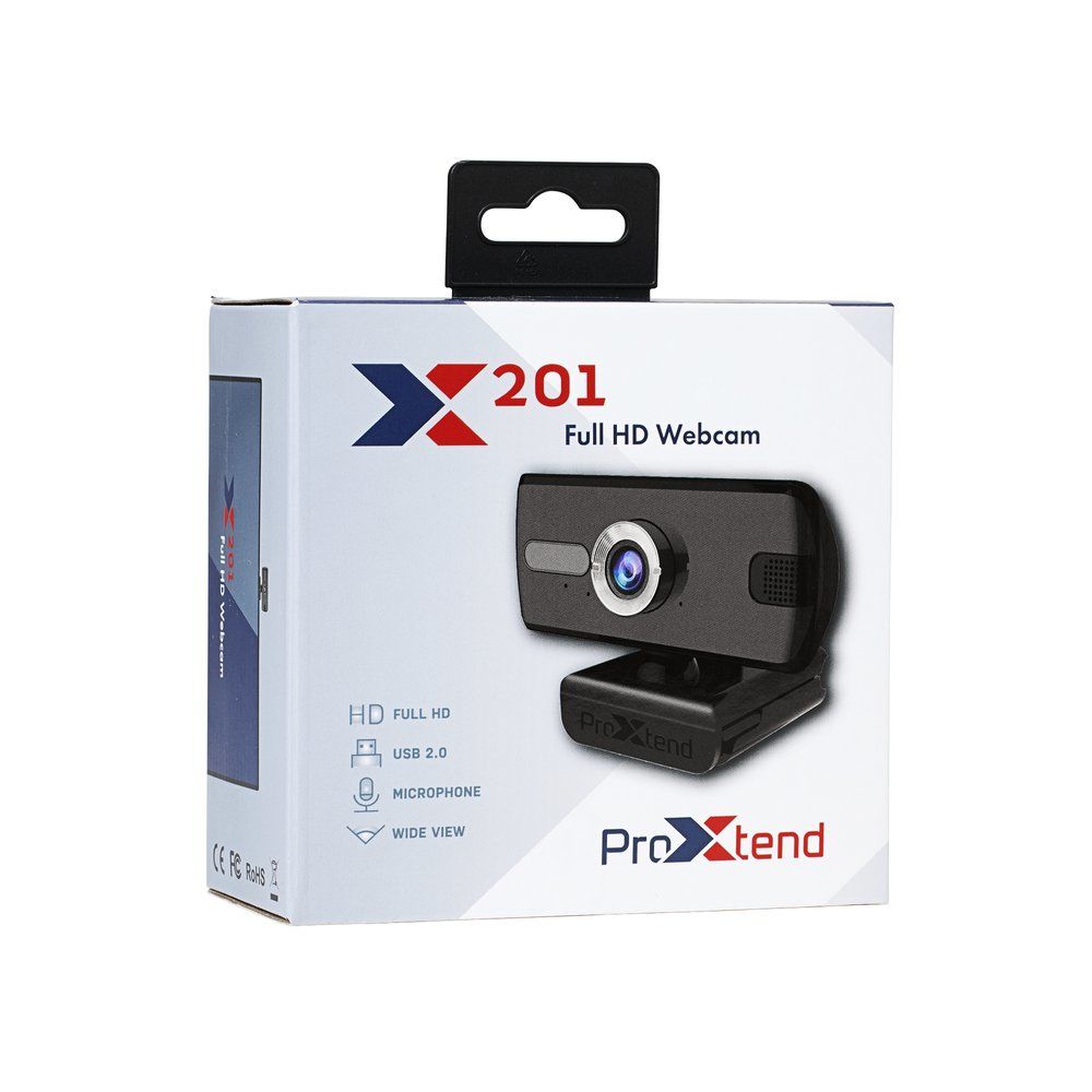 ProXtend X201 Full HD webcam 3 MP 2048 x 1536 pixels USB 2.0 Black, Silver_3