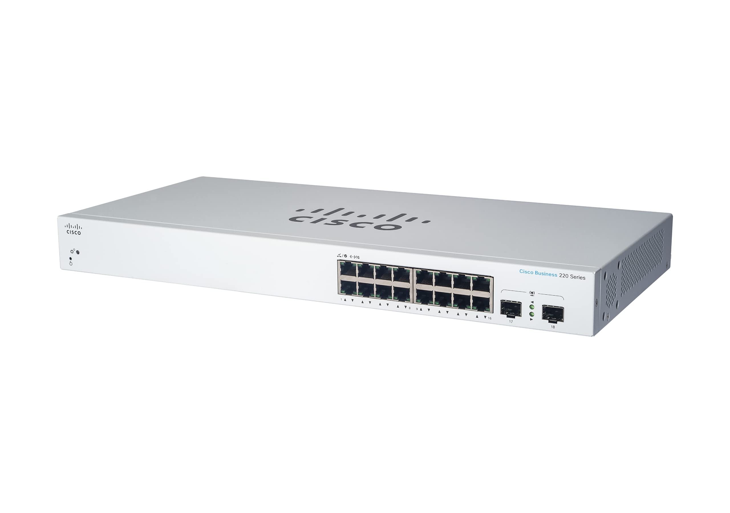 Cisco CBS220-16P-2G-EU Smart 16-port GE, PoE+ 130W, 2x1G SFP_1