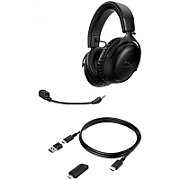 Casti gaming wireless HyperX Cloud III, DTS Headphone:X Spatial Audio, 2.4GHz, spuma cu memorie, microfon 10mm metal mesh si noise cancelling, PC/PS5/PS4/Switch, negru_2