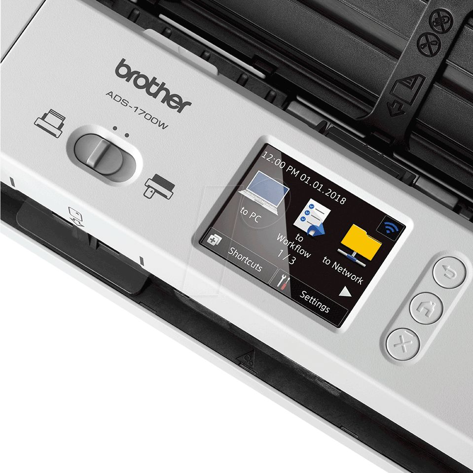 Brother ADS-1700W scanere Scanner ADF 600 x 600 DPI A4 Negru, Alb_3