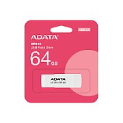 MEMORIE USB 3.2 ADATA 64 GB, protectie slide laterala, carcasa plastic, alb, 