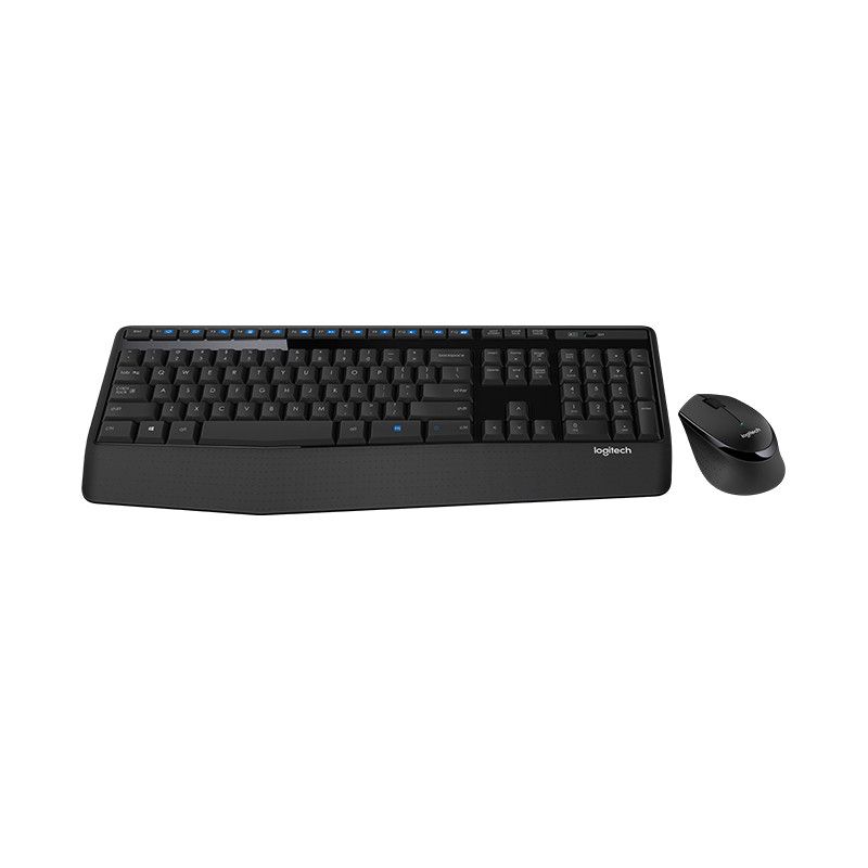 Logitech Desktop MK345 Wireless Comfort [FR] black/noir  für Rechtshänder, Handballenauflage_1