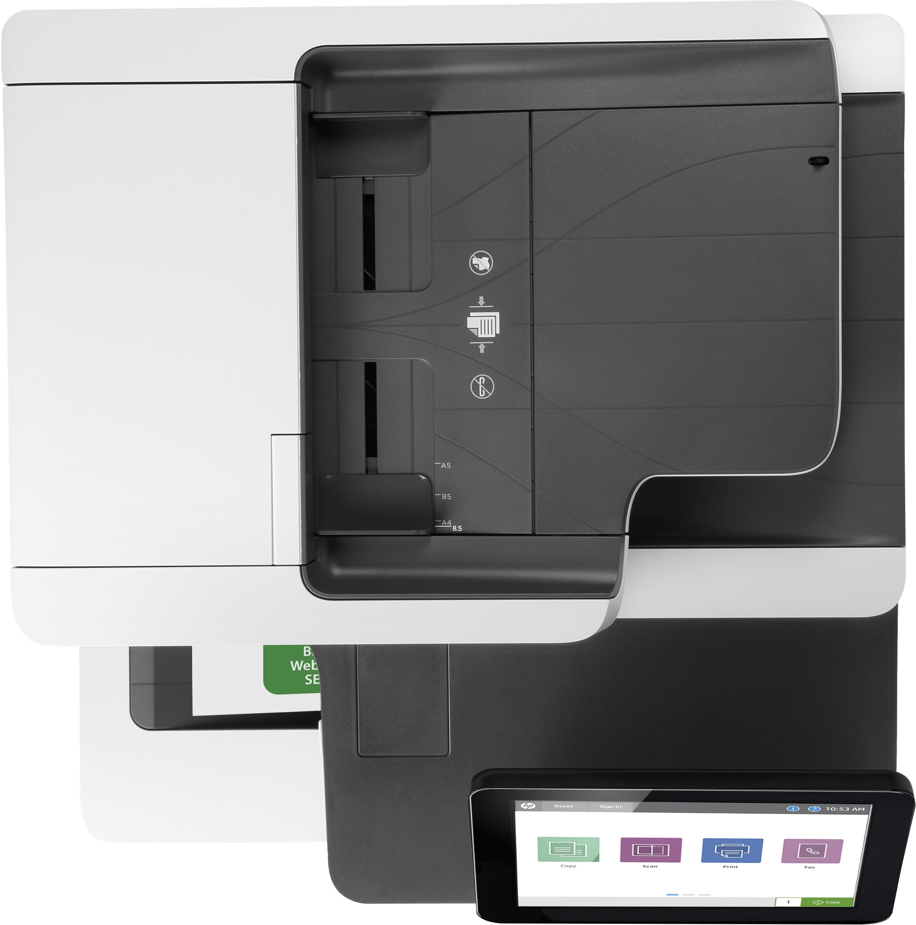 HP Color LaserJet Enterprise Flow MFP M578c, Imprimare,copiere,scanare,fax, imprimare faţă-verso; ADF de 100 de coli; eficienţă energetică_2