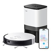 TP LINK Aspirator robot cu Mop și Navigare LiDAR TAPO RV20 MOP, Capacitate acumulator: 2600 mAh, Reincarcare si reluare, MagSlim LiDAR + Gyroscope, Harta virtuala, Inaltime de trecere: 20 mm, Putere aspiratie: 2700Pa, 4 niveluri, Capacitatea recipientului de colectare: 400ml, Filtru HEPA H11