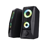 Boxe Trust GXT 606 Javv, iluminare RGB LED, putere maxima 12W, frecventa de raspuns 160 Hz - 20.000 Hz, audio input 3.5mm, negru