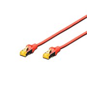 CAT 6A S-FTP patch cord, Cu, LSZH AWG 26/7, length 3 m, color red
