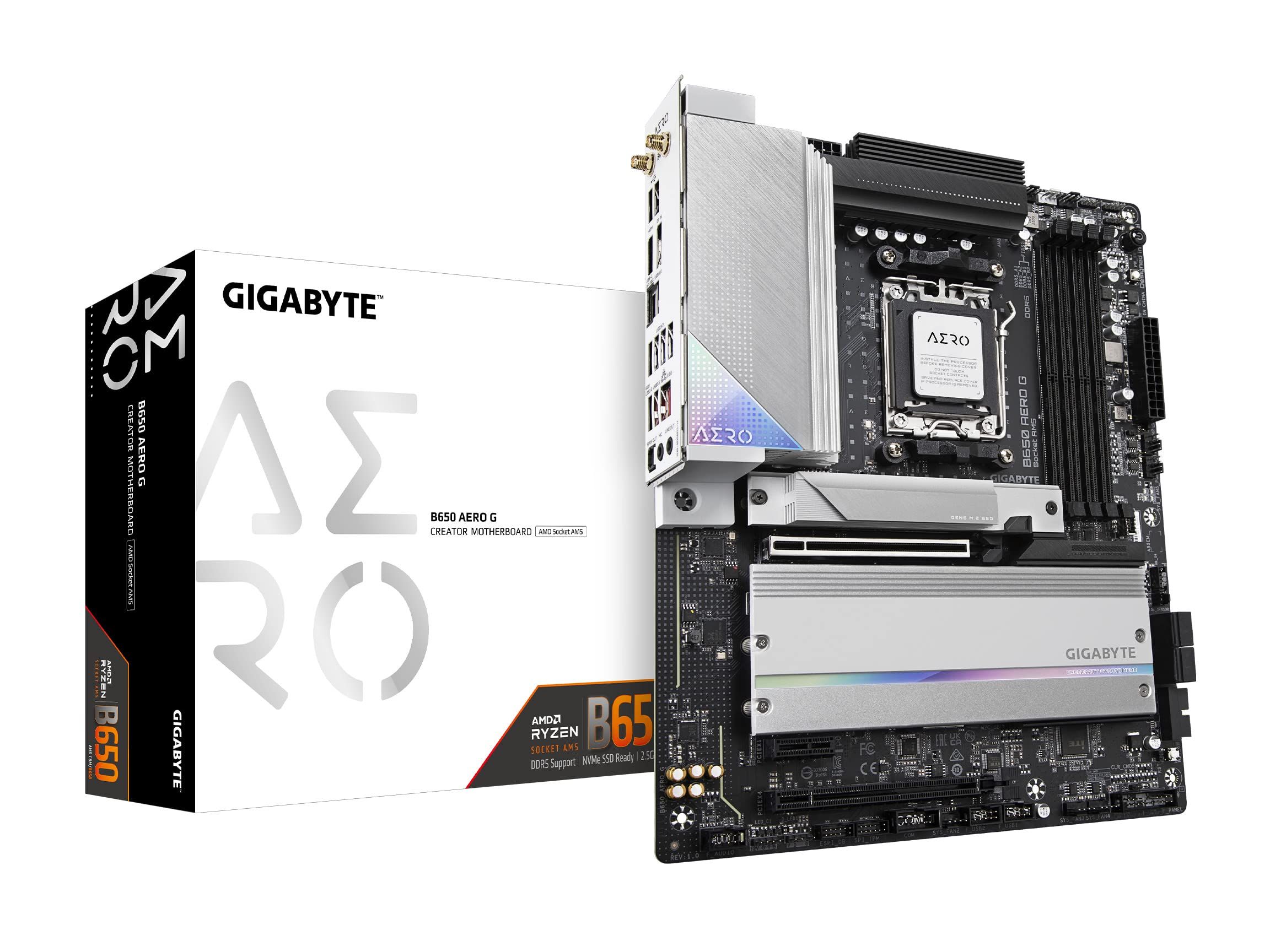 Placa de baza Gigabyte B650 AERO G AM5 4x DDR5, 3x PCIE x16, 3x M.2, 1x USB TYPE-C 1x HDMI, 4x SATA 6GB/s, ATX_2